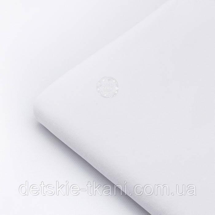 Клаптик велюру білого кольору, розмір 45*180 см