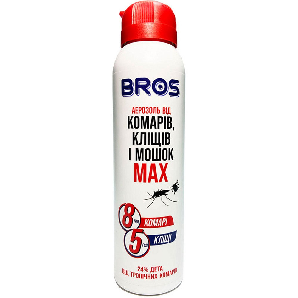 Аерозоль від комарів і кліщів Bros МАХ 90 мл