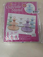 Уцінка! Підставка 3 яруси для тістечка кенді бару капкейків