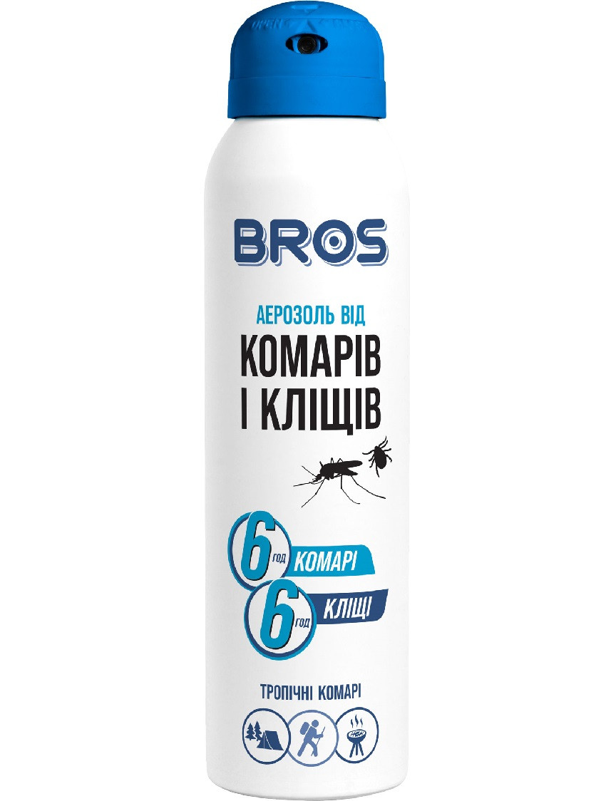 Аерозоль від комарів і кліщів Bros 90 мл