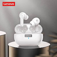 Беспроводные наушники Lenovo LP1S TWS Blooetooth с кейсом білі