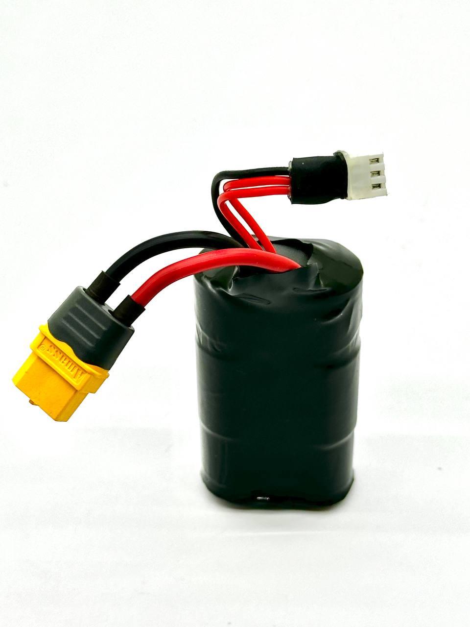 Li-Ion аккумулятор / батарея для пульта радіоуправління 2S1P 2800mAh 7.4V 35A із елементів 18650, фото 1