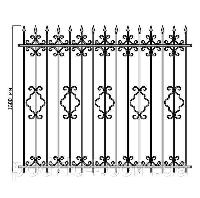 Забір металевий