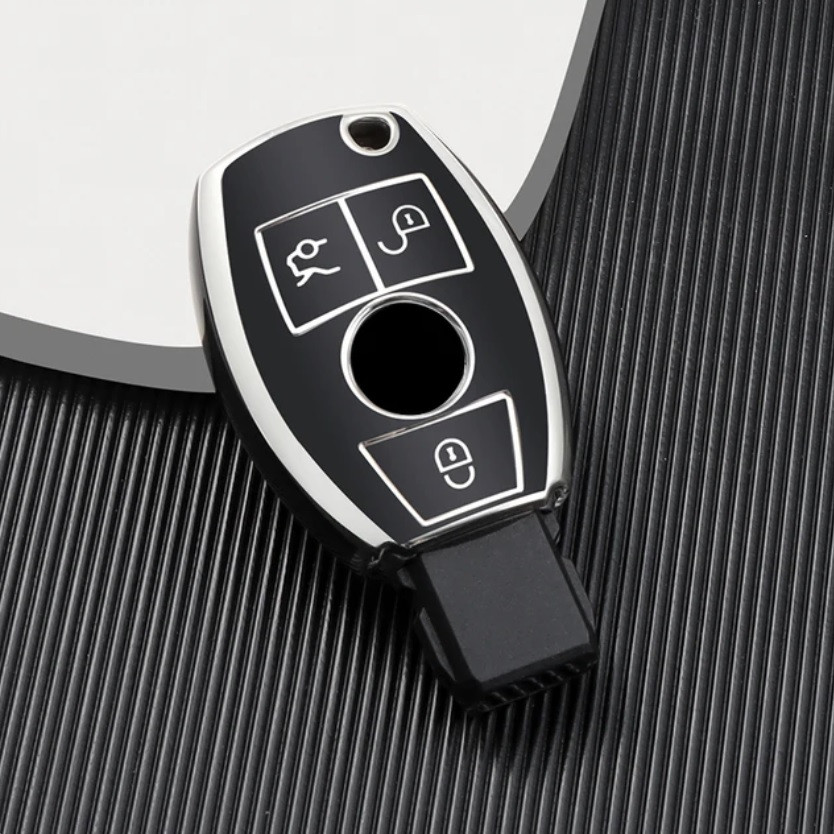 Силіконовий глянсовий чохол для ключа Mercedes