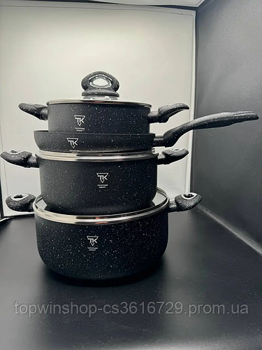 Набор посуды с гранитным антипригарным покрытием, Набор кастрюль и ...