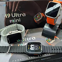 Смартчасы Smart Watch M9 ultra Mini с украинским меню с функцией звонка| Оранжевые