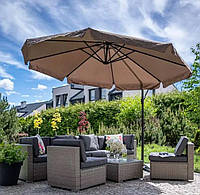 Садовый зонт Avko Garden (коричневый) с наклоном + Чехол в подарок!