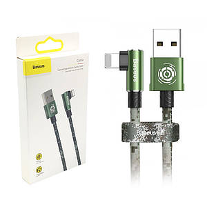Кабель Lightning Baseus Camouflage Mobile Game Cable (2.4A) 1м Зелений