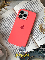 Чехол с закрытым низом на Айфон 13 Про Розовый - Фламинго / Silicone Case для iPhone 13 Pro Flamingo