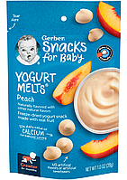 Йогуртові цукерки для дітей Gerber Yogurt Melts персик від 8 місяців, 28 г