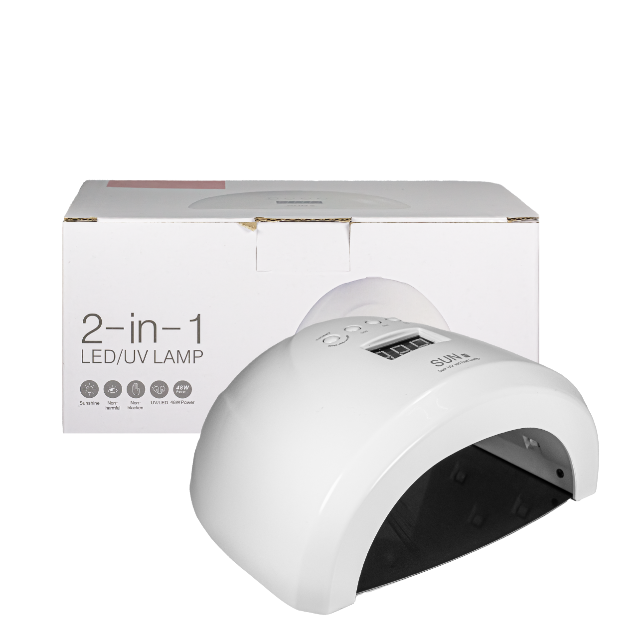 Манікюрна лампа для сушіння гель-лаку SUN LED/UV 2-in-1 1S 48W, фото 1