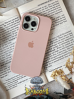Чехол с закрытым низом на Айфон 13 Про Розовый / Silicone Case для iPhone 13 Pro Pink Sand