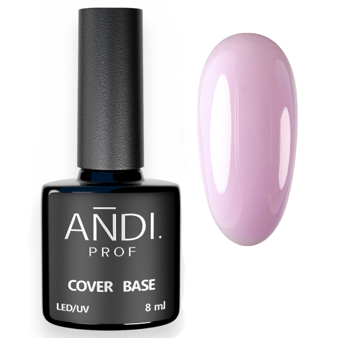 Камуфлююча каучукова база milky pink №13 RUBBER  base "ANDI PROF"