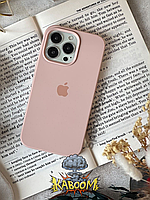 Чохол із закритим низом на Айфон 13 Про Рожевий / Silicone Case для iPhone 13 Pro Chalk Pink