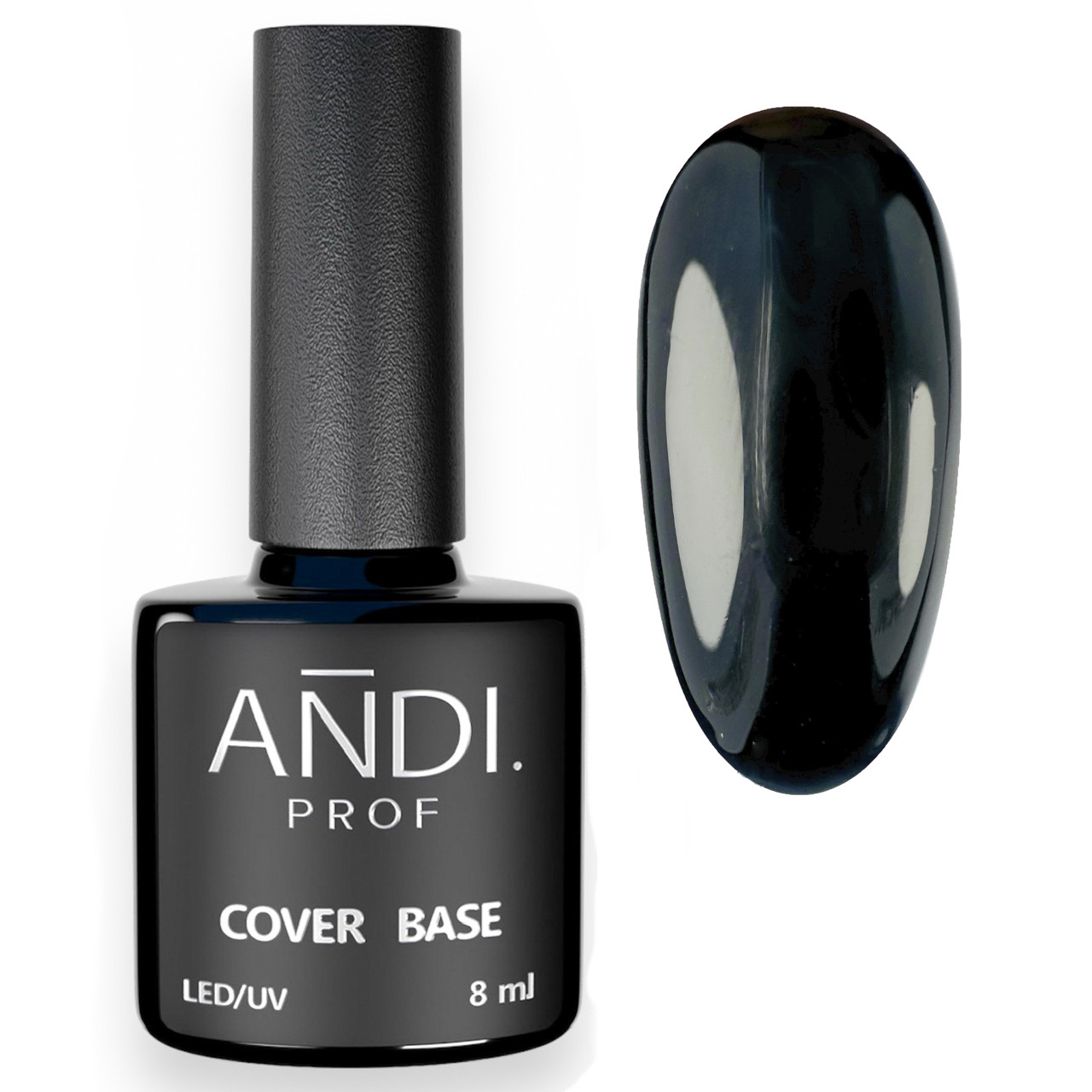Камуфлююча каучукова база №08 black RUBBER base "ANDI PROF" 08 мл.