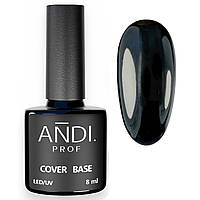 Камуфлююча каучукова база №08 black RUBBER base "ANDI PROF" 08 мл.