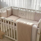 Детский постельный комплект Арт Дизайн Cutey, колір капучино, фото 4