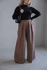Женские батальные широкие брюки Розмір: 48-50; 52-54; 56-58; 60-62