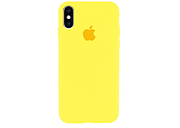 Silicone Case for iPhone XS Yelow/Желтый