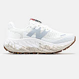 Чоловічі / жіночі кросівки New Balance Fresh Foam White Grey, унісекс білі кросівки нью беланс фреш фоам NB FF ню беленс нб, фото 3
