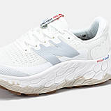 Чоловічі / жіночі кросівки New Balance Fresh Foam White Grey, унісекс білі кросівки нью беланс фреш фоам NB FF ню беленс нб, фото 9