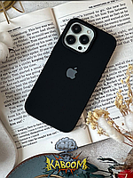 Чохол із закритим низом на Айфон 13 Про Чорний / Silicone Case для iPhone 13 Pro Black