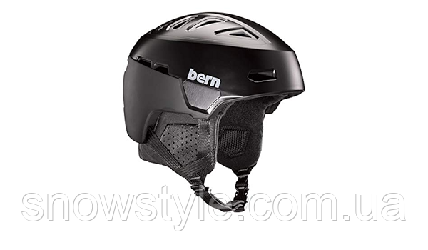 Гірськолижний сноубордичний шолом Bern Heist Satin Black/Black Liner Medium (55.5-59см) УЦІНКА, фото 1