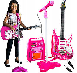Дитяча гітара Електричний рок-мікрофон Amplifier Ігровий набір