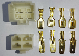 Автомобільний роз`єм 4Pin 6.3мм(пара)