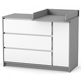 Комод Veres берн 120см біло-графітовий (+опції), фото 4