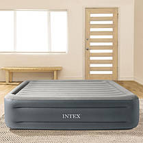 Надувне ліжко Intex 64126 (152х203х46 см) з вбудованим електричним насосом, фото 4