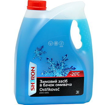Очисник скла зимовий до -20°С SHERON, 3 л