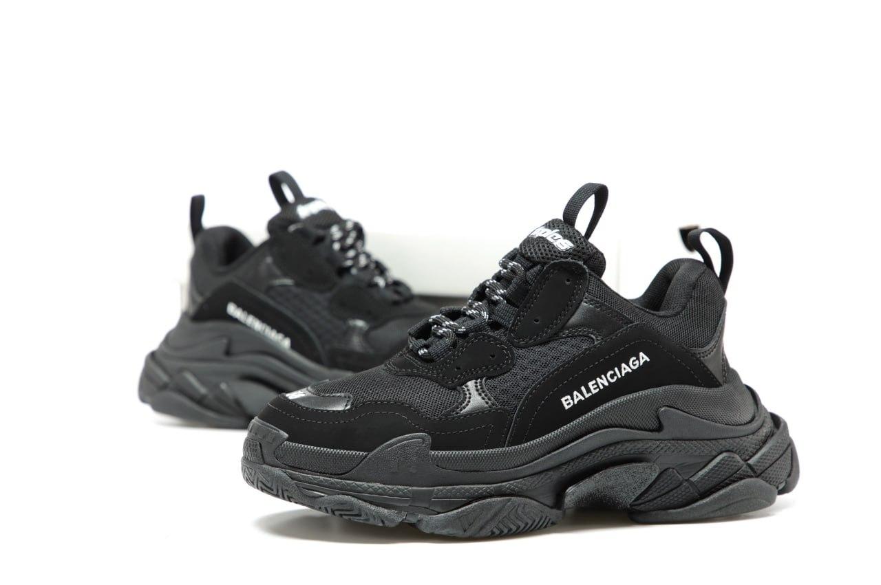 Чоловічі чорні Кросівки Balenciaga Triple S