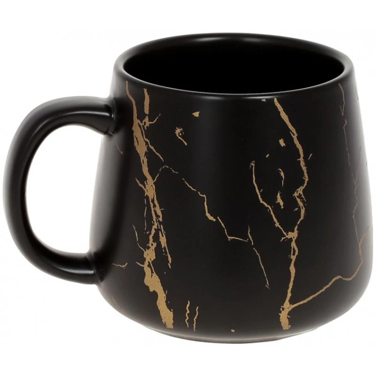 Кухоль порцеляновий 450 мл "Мармурова розкіш" чорна Bona Di 805-712, фото 1