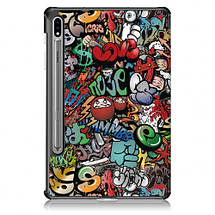 Чохол книжка Crazy Horse для Samsung Galaxy Tab S8 Plus / Tab S7 FE (12.4") / graffity, фото 3