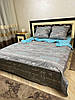 Постільна білизна для односпального ліжка сіра полуторка, фото 9