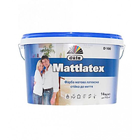 Інтер єрна латексна матова фарба Дюфа (Dufa) Mattlatex D100, білий,14 кг