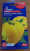 Семена томат Бычье сердце желтое H=до1,5м, плоды 200-500г