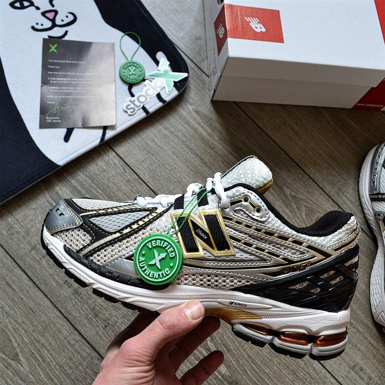 Чоловічі кросівки New Balance 1906R Protection Pack White Gold (Білі) Нью Беланс 1906 кожа текстиль демісезон