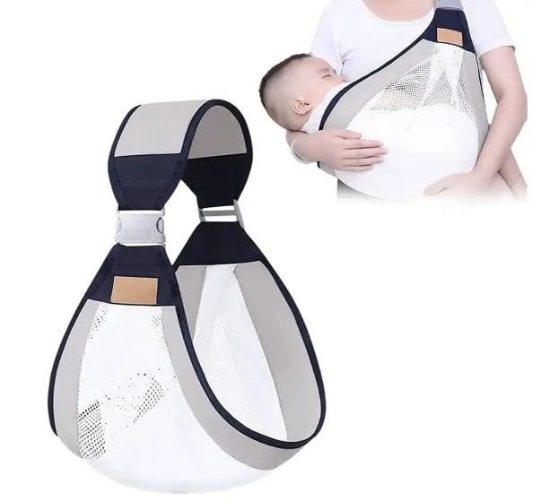 Кенгуру-переноска для новонароджених немовлят BABY SLING Зручна сумка-слінг для перенесення дітей і малюків - фото 3 - id-p2087563554