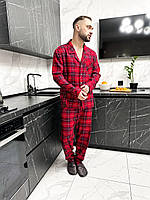 Червона піжама. Чоловічий одяг для сну і дому. Костюм повсякденний домашній., фото 5