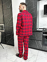 Червона піжама. Чоловічий одяг для сну і дому. Костюм повсякденний домашній., фото 9