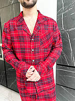 Червона піжама. Чоловічий одяг для сну і дому. Костюм повсякденний домашній., фото 10