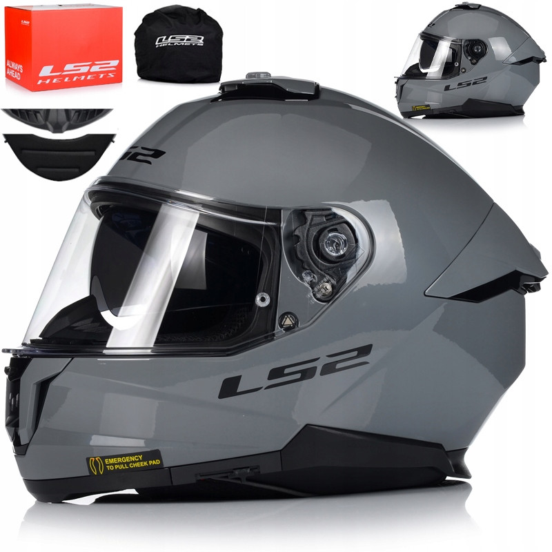 Мотошолом LS2 FF808 Stream 2 Nardo Grey ECE2206