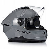 Мотошолом LS2 FF808 Stream 2 Nardo Grey ECE2206, фото 3