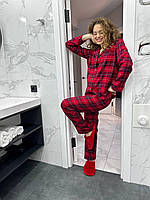 Жіночі піжами червоні. Нічний одяг. Домашній комплект., фото 4