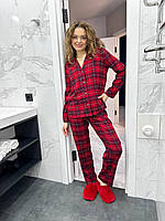 Жіночі піжами червоні. Нічний одяг. Домашній комплект., фото 8