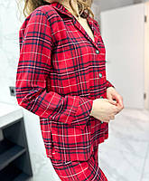 Жіночі піжами червоні. Нічний одяг. Домашній комплект., фото 7