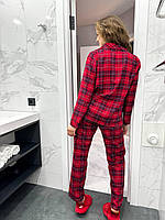 Жіночі піжами червоні. Нічний одяг. Домашній комплект., фото 9