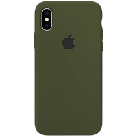 Silicone Case for iPhone XS Green/Зеленый